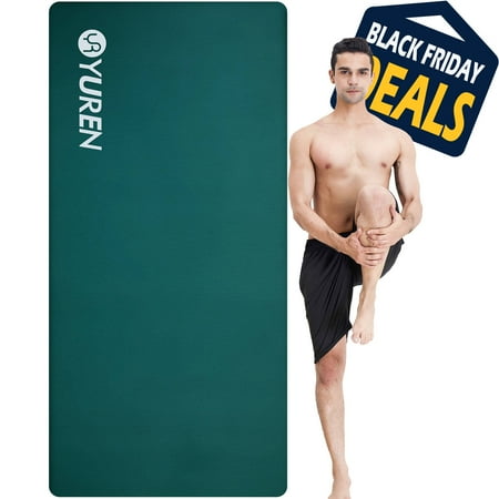 YR Thick Yoga Mat 74 x35  Extra Large 1/2 inch Foam Pilates Cardio Fitness Floor Exercise Pad Jasper