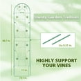 thumbnail image 3 of Danolapsi 4 Pack Garden Trellises, 86.6"x80" Metal Plant Trellis Green Iron Plant Support for Climbing Plants, Vegetables, Flowers, Vines, Cucumbers, 3 of 9