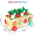 thumbnail image 2 of Juguetes educativos de madera Montessori para niños pequeños para bebés, niños y niñas de 2 a 3 años, juguetes de clasificación de formas, regalos para niños de 2 a 4 años, juego de habilidades motor JAMW Sencillez, 2 of 5