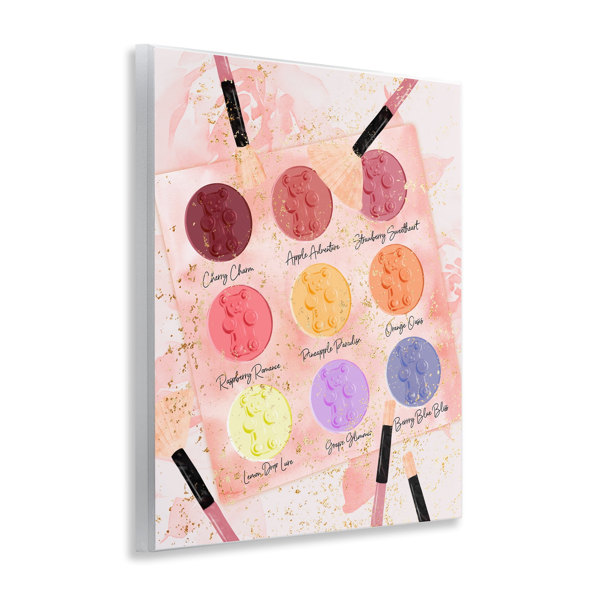 Stupell Industries Eyeshadow Makeup Palette Beauty & Fashion Painting Unframed Art Print Wall Art, 11 x 14