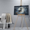 thumbnail image 4 of Happy Halloween Cairn Terrier Witch Pumpkins Bats Horizontal Matte Canvas Poster Cairns Dog Lover Wall Art Home Decor - 13012, 4 of 5