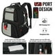 thumbnail image 3 of Mochila YOREPEK 18.4 para portátil con puerto de carga USB, color gris, 3 of 8