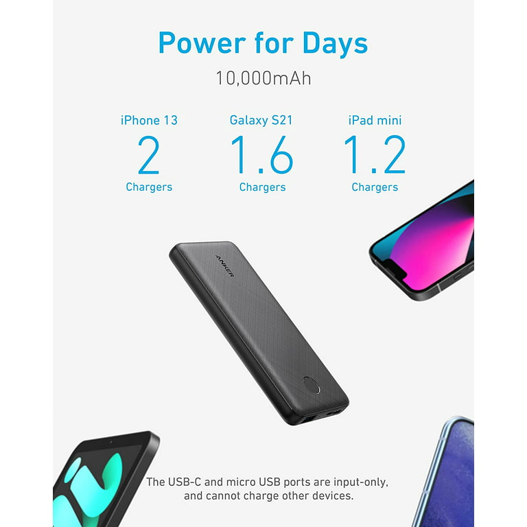 Anker PowerCore Slim 10000 PD Black - Portable Power Bank with 2
