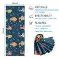 thumbnail image 2 of Dark Blue Mermaid Pattern Hot Yoga Mat Towel Non Slip for Hot Yoga - Quick-Drying Yoga Mat Cover with 4 Corner Pockets with Travel Bag - Hot Yoga Towel Non Slip 74"x26", 2 of 6