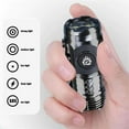thumbnail image 3 of German Three-Eyed Monster Mini Flash Super Power Flashlight, Rechargeable High LumensHigh Power Led Flashlights with Zoomable, 5 Modes IPX7 Waterproof Flashlight (2pcs Black&Silver), 3 of 9