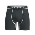 thumbnail image 4 of Dick Rinkle Clothing X-LARGE Charcoal/White Men's Flyless Premium Boxer Briefs [1 Pair], 4 of 6