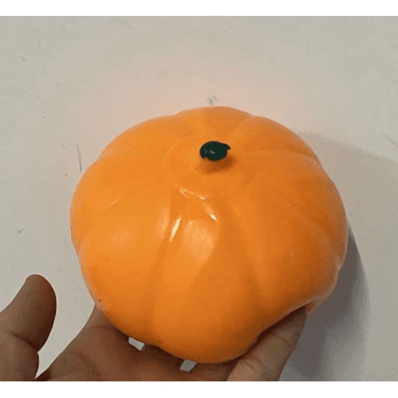 Halloween Pumpkin Squishy, Slow Rising Squishy Elastic Stretch Fidget Sensory Squishies Stress Balls for Fun Decompression Play, 5 Inch