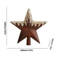 thumbnail image 3 of PRETXORVE Christmas Decorations, Christmas Tree Decorations, Chocolate Brown Christmas Tree top Star, 3 of 3