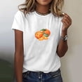 thumbnail image 2 of Blouses for Women Fashion Fruit Vegetable Printed Round Neck Short Sleeve Summer Classic Fit Tees for Woman, 2 of 6