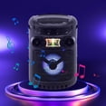 thumbnail image 4 of Altavoz Bluetooth, Estéreo Portátil Al Aire Libre con Luces de Color, Mini Estéreo Portátil con Soporte de Karaoke, 4 of 9