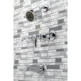 thumbnail image 2 of Kingston Brass KBX8131EFL Centurion Triple-Handle Tub and Shower Faucet, Polished Chrome, 2 of 5