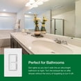 thumbnail image 3 of Interruptor Lutron Maestro LED+ con doble atenuador y temporizador, color blanco, 3 of 7
