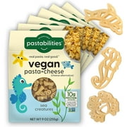 Pastabilities Vegan Mac and Cheese, Kids Mac and Cheese, Under the Sea, Sea Creatures, Fun Pasta Shapes, Mac and Cheese, Non-GMO Wheat Pasta 9 oz, 6 Pack