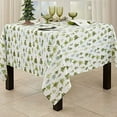 thumbnail image 2 of Fennco Styles Winter Forest Trees Christmas Tablecloth 65" W x 140" L - Green Festive Table Cover for Home, Dining Room, Holiday Décor, Banquets, Holiday and Special Events, 2 of 5