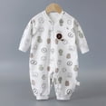 thumbnail image 3 of KPOPLK Baby Boys Clothes Boys Pajamas Baby One-Piece Footless Rompers Pajamas Cotton Pjs for Sleep Play Boys 0 3 6 9 12 18 24 Months Size 0-3 Months, 3 of 5