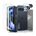 thumbnail image 1 of wonima44 2 Pack Screen Protector for Google Pixel 9 + 2 Pack Camera Lens Protector with Installation Frame, Case Friendly HD Ultra-thin, 9H Hardness Clear Tempered Glass Film, Scratch Resistant, 1 of 1