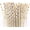 Gold, variant on Pack of 300 Silver Foil Swirls Biodegradable 4-Ply Paper Drinking Straws (Compostable, Non-toxic, BPA-free)