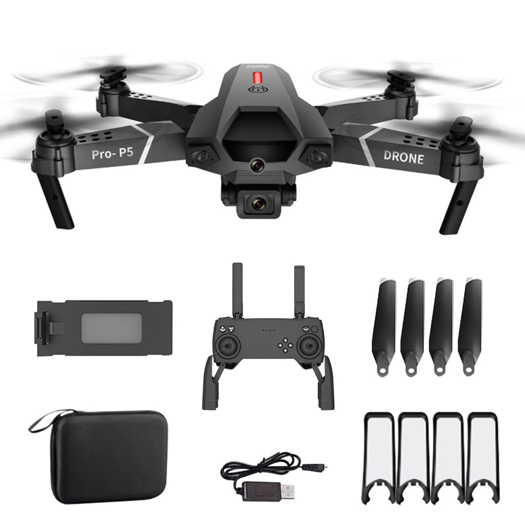 4K HD Mini Drone RC Aerial Camera Foldable Quadcopter 2.4G WIFI   Black/Red 