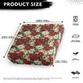thumbnail image 4 of Renewold Poinsettia Flower Pinecone Couch Seat Slipcover Non-Slip Sofa Cushion Protector Cover Elastic Fitted Armchair Couch Cushion Cover for Living Room Home Decoration, S, 4 of 5