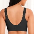 thumbnail image 4 of Lumtrix Jelly Bras for Women Wireless Push Up Seamless T-Shirt Bras No Underwire Supportive Full Coverage Bralettes Black 2XL, 4 of 4