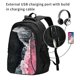 thumbnail image 2 of Fotbe Pink White Ocean Waves Mochila con Estampado y Puerto USB para Hombre y Mujer, Mochila Antirrobo, Mochila de Viaje, Mochila Escolar, Mochila Universitaria, 2 of 7