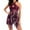 Wine-14, variant on Lopeceal Swimsuit for Women Floral Printed Drawstring Swimwear Two Piece Bathing Suits Tummy Control Sliming High Waisted Suit