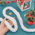 thumbnail image 3 of 4.75m Christmas Faux Fur Ribbon Trim 3cm White Fluffy Faux Fur Strips Artificial Rabbit Fur Crafts Sewing Trimmings Furry Ribbon for Costume Accessories Christmas Tree Winding Garlands, 3 of 9