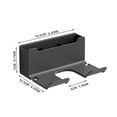 thumbnail image 2 of Wall Mounted Hair Dryer Rack, Self-Adhesive Blow Dryer Holder With Plug Clip, Bathroom Comb And Styler Organizer, Hair Dryer Rack For Small Bathrooms And Vanity Stations(Gray), 2 of 8