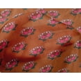 thumbnail image 4 of oneOone Silk Tabby Fabric Lotus Block Print Sewing Fabric BTY 42 Inch Wide, 4 of 4