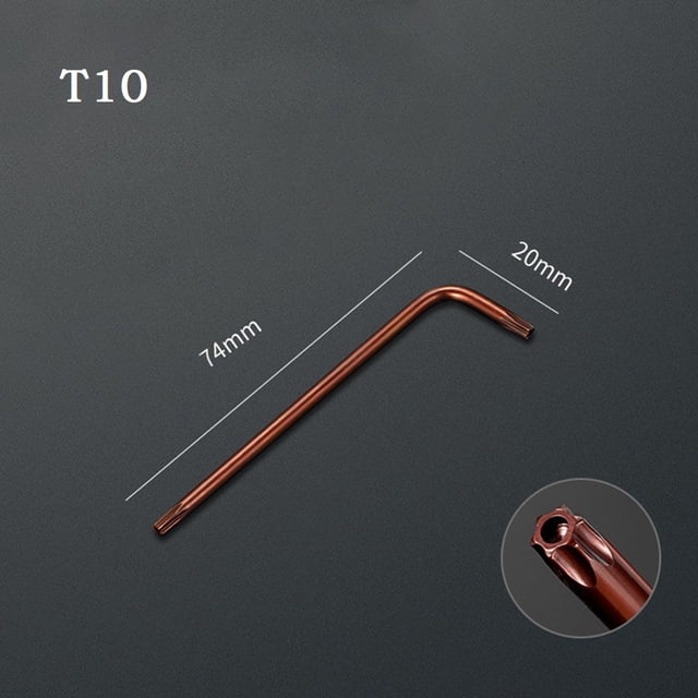 T10 Clé à Torsion Torx Double Extrémité 2 Voies