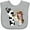 AC-Heather Grey, variant on Inktastic I'm One-cowgirl Riding Horse Birthday Girls Baby Bib