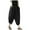 Black, variant on Hauaitttt Pants Waist Elastic Band Balloon Linen Loose Casual Women Summer Womens Beach Pants Lightweight Womens Sweatpants Tall Casual Pants Women with Pockets Womens Casual Pants and Tops Womens