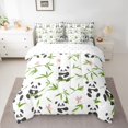 thumbnail image 2 of Castle Fairy Black White Panda Twin Bedding Sets,Kawaii Bow Animal Bedding Comforter Set, 2 of 8