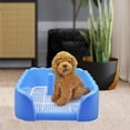 thumbnail image 3 of Inodoro para Perros Y Mascota Bandeja para Cachorro Herramienta de Limpieza de Mascota Soporte para Almohadil de entre Azul Colco Inodoro con bandeja de arena, 3 of 8