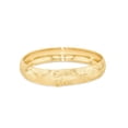thumbnail image 3 of Floreo 10k Yellow Gold 12mm Classic Satin Finish Textured Flex Bangle Bracelet, 3 of 4