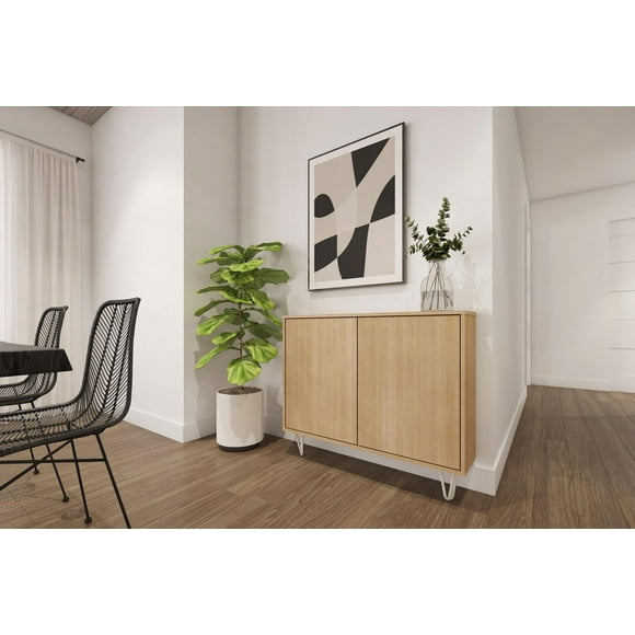 Nexera Console de rangement 2 portes Slim