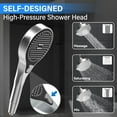 thumbnail image 3 of SUMMIT - Dual Shower Head with Handheld for Couples: High Pressure Double Shower Heads for Two People - Adjustable Two Showerhead System with 3 Flow Settings Fits 2 Person Bathroom (Chrome), 3 of 6
