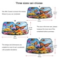 thumbnail image 5 of ALAZA Summer Flower Butterfly Pattern Car Windshield Sun Shade Foldable UV Ray Sunshade Visor Protector 53 x 23.5in, 5 of 8