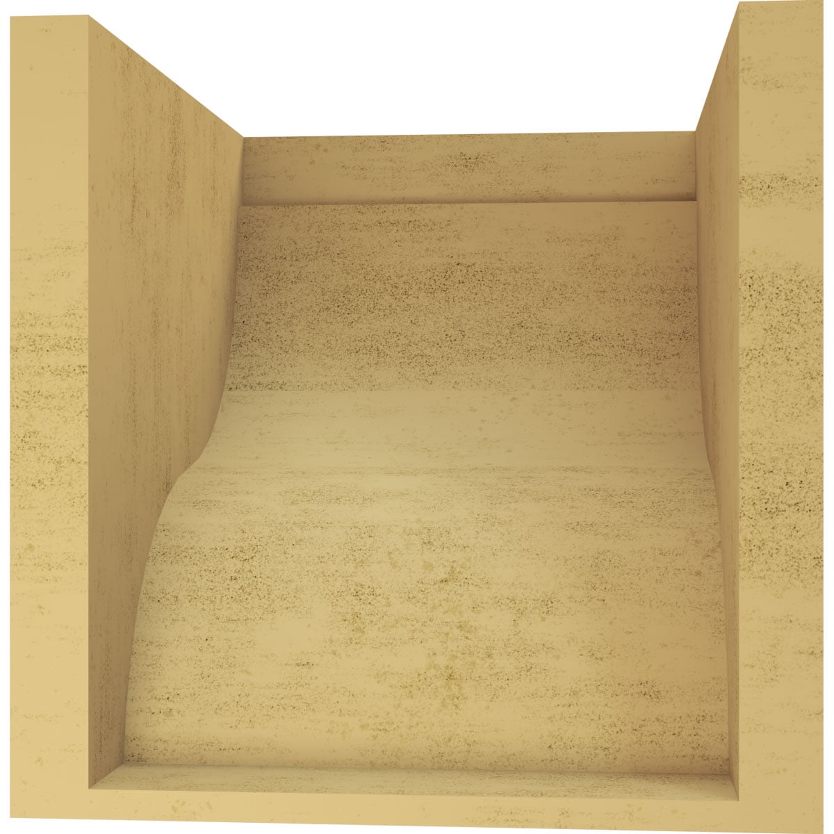 10"W x 10"D x 10"H Wide Garner Rough Cedar Woodgrain TimberThane Corbel, Primed Tan