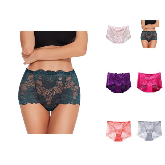 Underwear for women mesh panties – Sexy sheer lace low-rise panties for women, breathable see-through underwear for summer, date night, or everyday wear