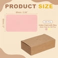 thumbnail image 2 of 3.5x2 Inch Blank Kraft Paper Note Card, 100Pcs Small Blank Paper Message Business Cards for Reminder Study DIY Craft Invitation Tag Flash Vocabulary Word, Yellow/Pink, 2 of 6