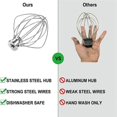 thumbnail image 2 of Dishwasher Safe Wire Whip 6 Wire Whisk Tilt-Head Stand Mixer for Egg, 2 of 5