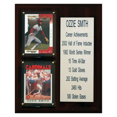 Ozzie Smith Career - C&I Collectables MLB 8x10 Ozzie Smith St. Louis Cardinals Career Stat Plaque