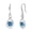 Dec.-London Blue Topaz, variant on Aquamarine Dangle Drop Earrings 925 Sterling Silver Dainty Infinity Blue Gemstone March Birthstone Earring Fine Jewelry Birthday Mothers Day Gifts for Wife Her Women
