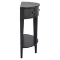 thumbnail image 6 of Modern Curved Console Table with 3 Drawers & Shelf - Stylish High-Capacity Entryway Table for Hallway, Living Room-Black, 6 of 9