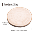 thumbnail image 5 of 6 Pcs 10-12 Inch Wood Slices for Centerpieces, Wood Rounds for Wedding Centerpiece, DIY Projects, Painting, Etc, 5 of 9