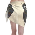 thumbnail image 2 of Bingfone Owl with Mandala Women's Sarong Swimsuit Cover Ups Bathing Suit Coverups Chiffon Beach Wrap Skirts, 2 of 7