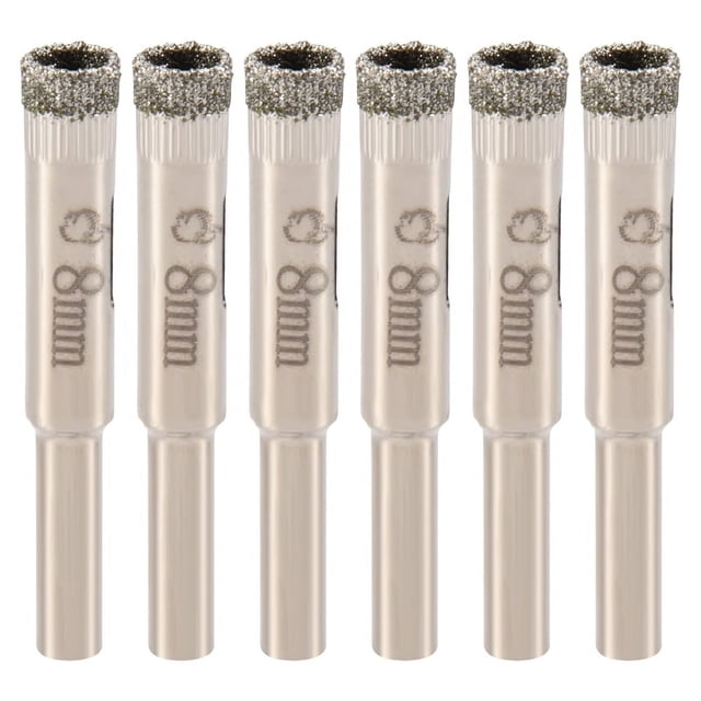 6 piezas de 8 mm de diametro de de Agujero de diamante los taladros de nucleo de ceramica