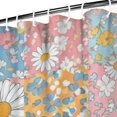 thumbnail image 3 of Football and Flower Black Pattern Modern Waterproof Shower Curtain Set with 12 Hooks, Washable Decorative Bathroom Shower Curtain, 3 of 6