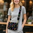 thumbnail image 2 of TSOVTHRID Colorful Dog Paw Print PU Leather Crossbody Bags for Women Crossbody Purse with Adjustable Strap Zipped Pockets Handbag Shoulder Bag, 2 of 7